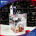 High Clear 5 Tier Acrylic Makeup Organizer with Crystal Knob